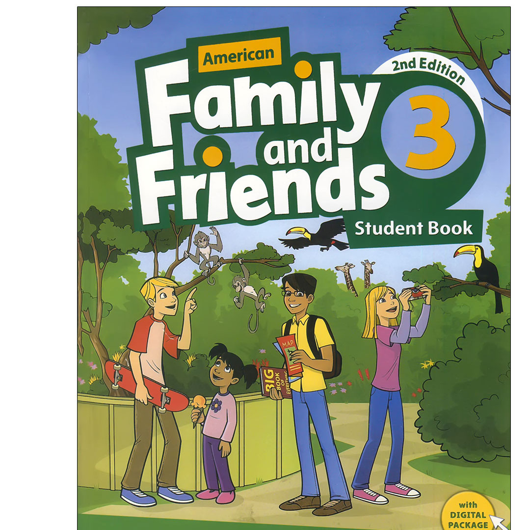 کتاب فمیلی اند فرندز 3 ویرایش دوم امریکن American Family and Friends 3 Second Edition آپ بوک