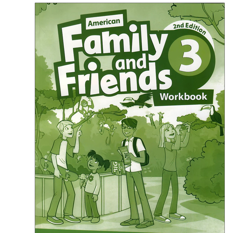 کتاب فمیلی اند فرندز 3 ویرایش دوم امریکن American Family and Friends 3 Second Edition آپ بوک